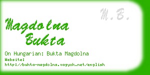 magdolna bukta business card